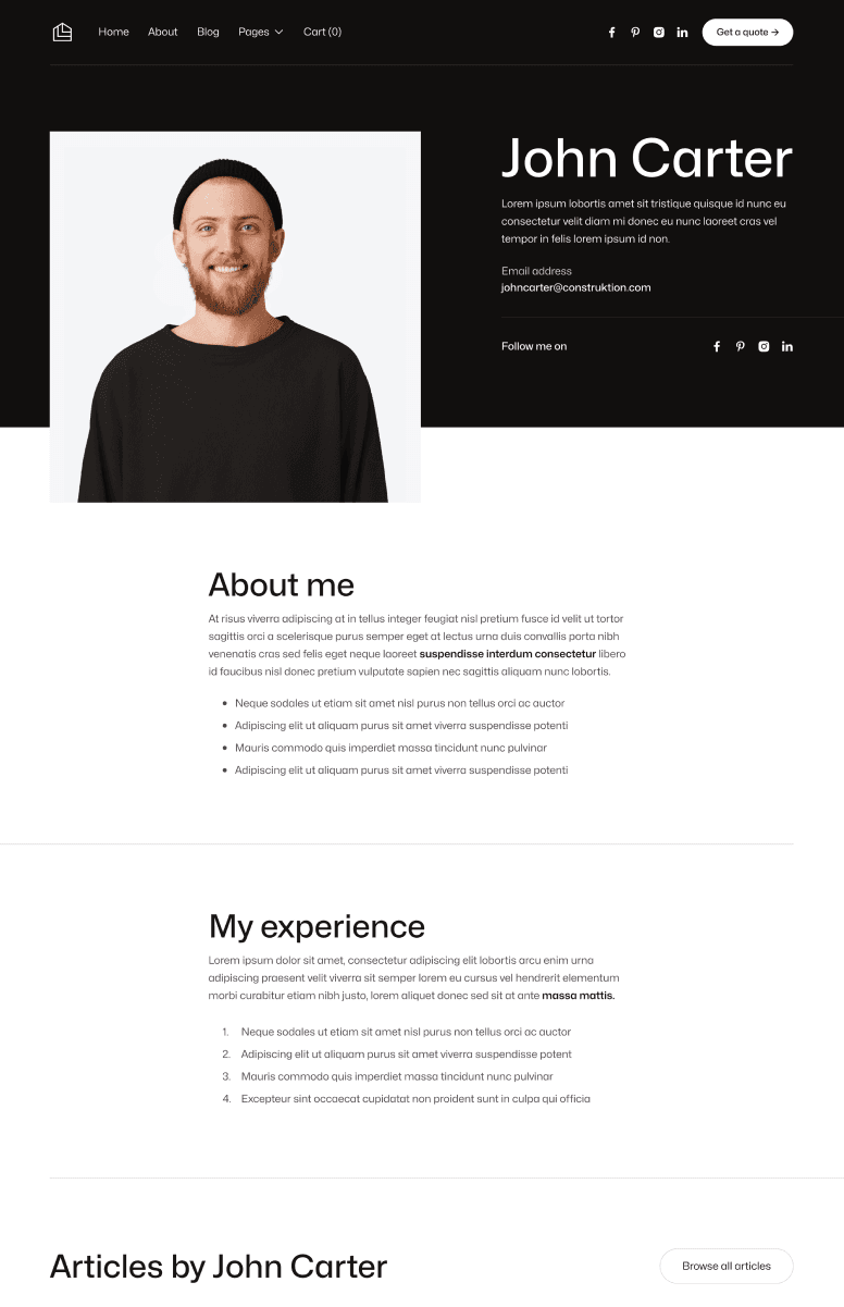 Home V1 - Doctr X Framer Template
