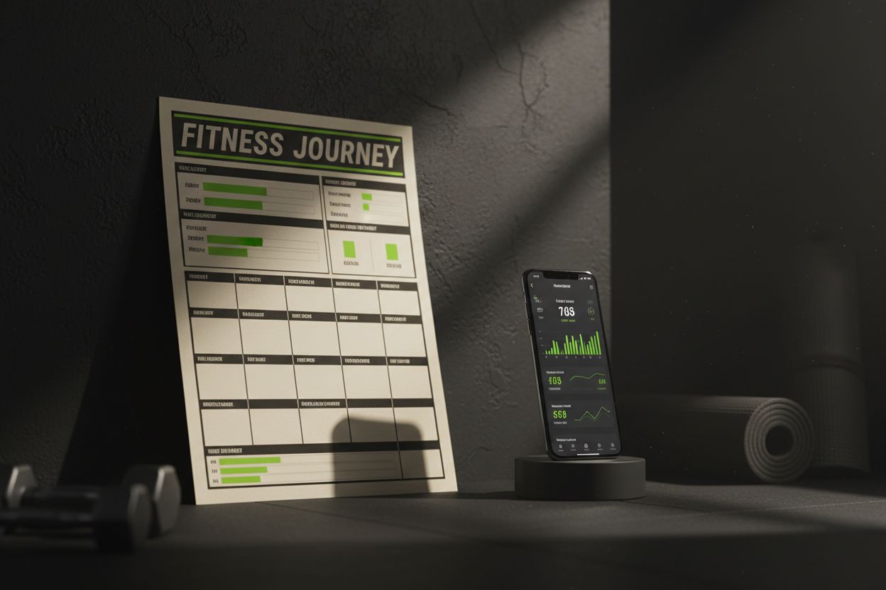 Printable and digital fitness progress charts