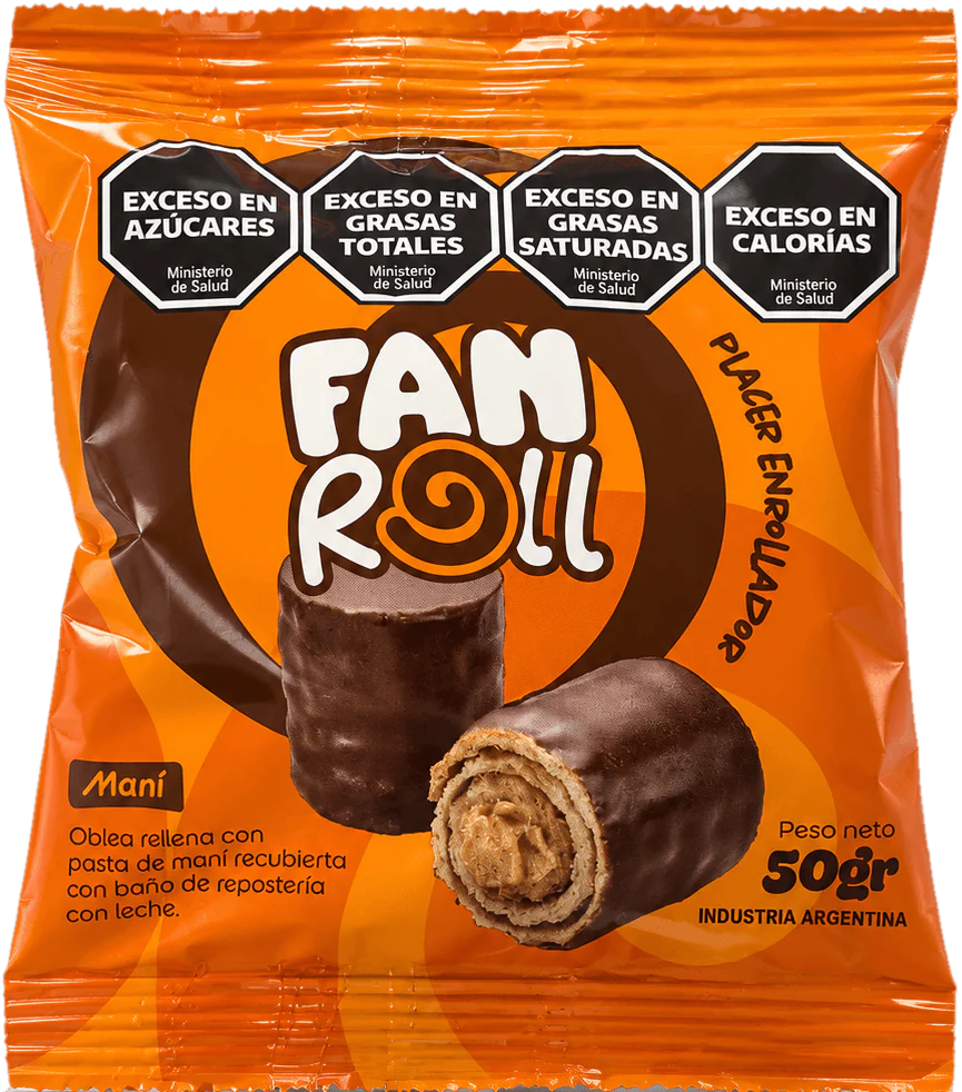 Paquete de FanRoll sabor maní