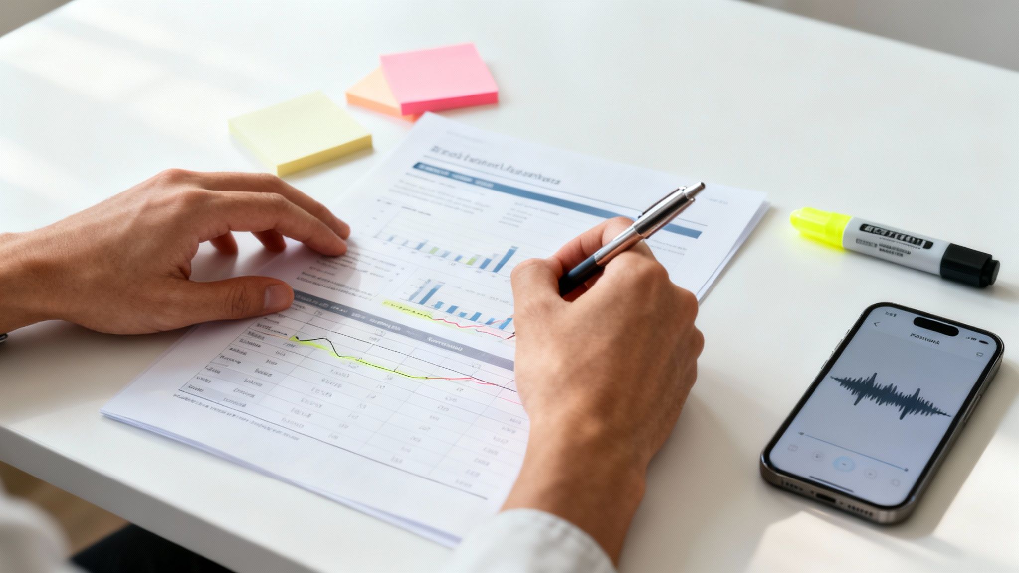 A person actively engaging with a book and taking notes, symbolizing the shift from passive to active reading.