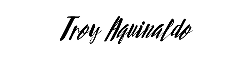 Troy Aguinaldo signature