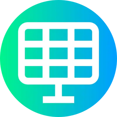 Solar panel icon