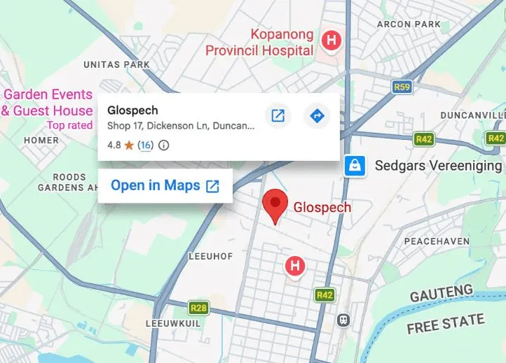 View Glospech's location on Google Maps