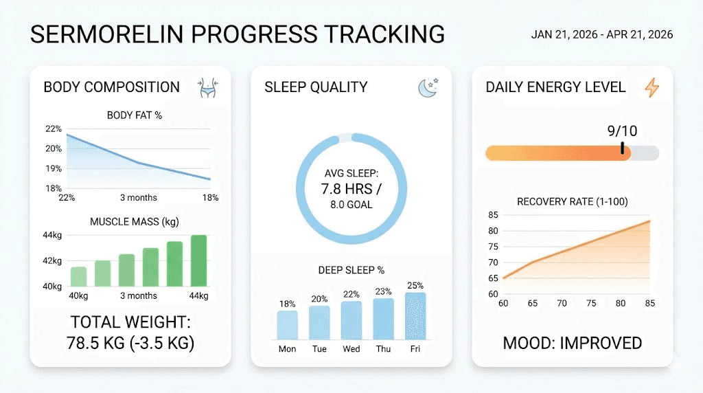 How to track sermorelin before and after progress effectively
