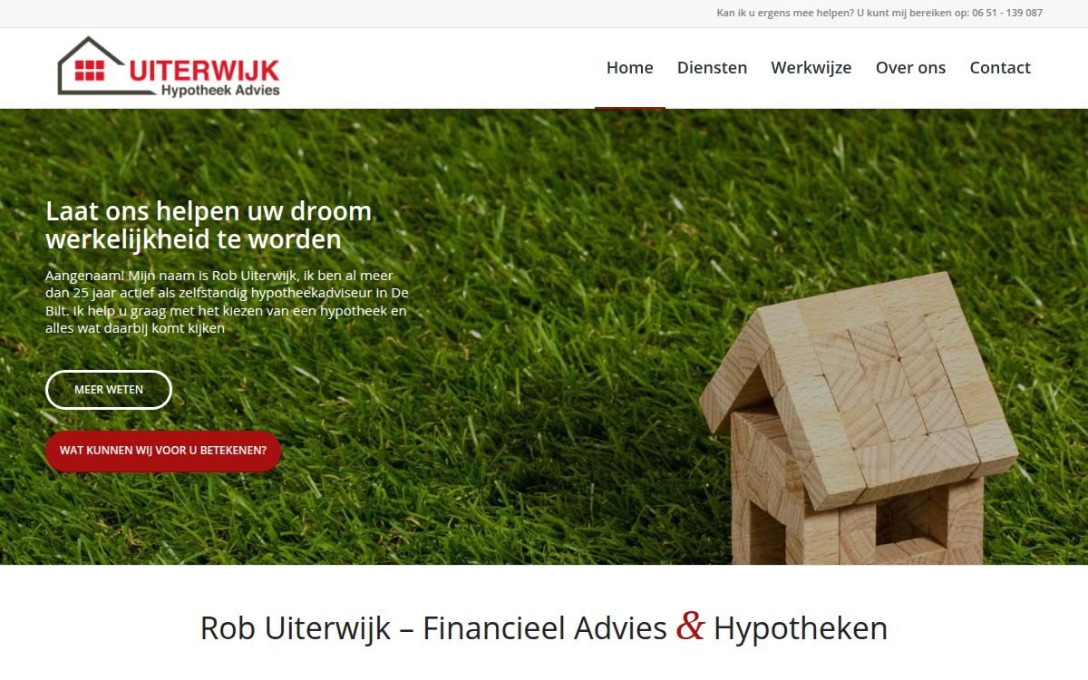 Homepage van robuiterwijk.nl