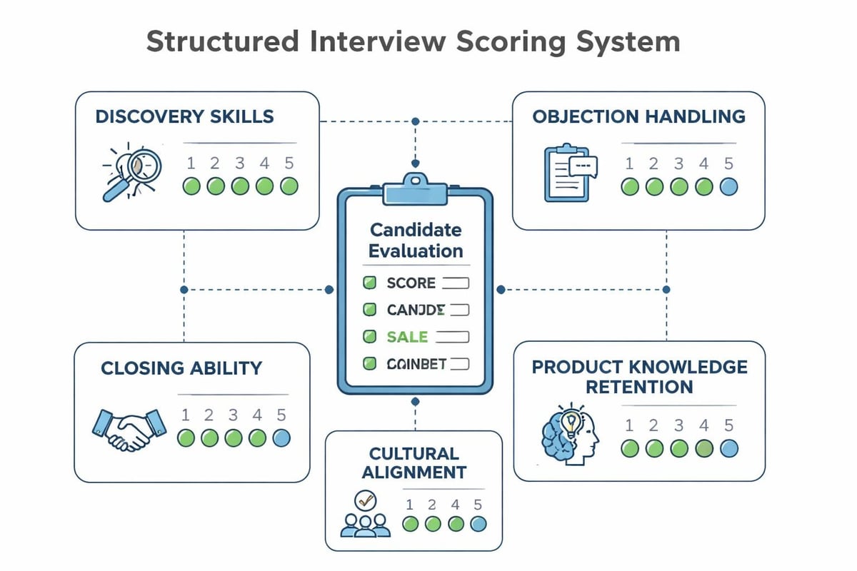 Sales interview evaluation criteria