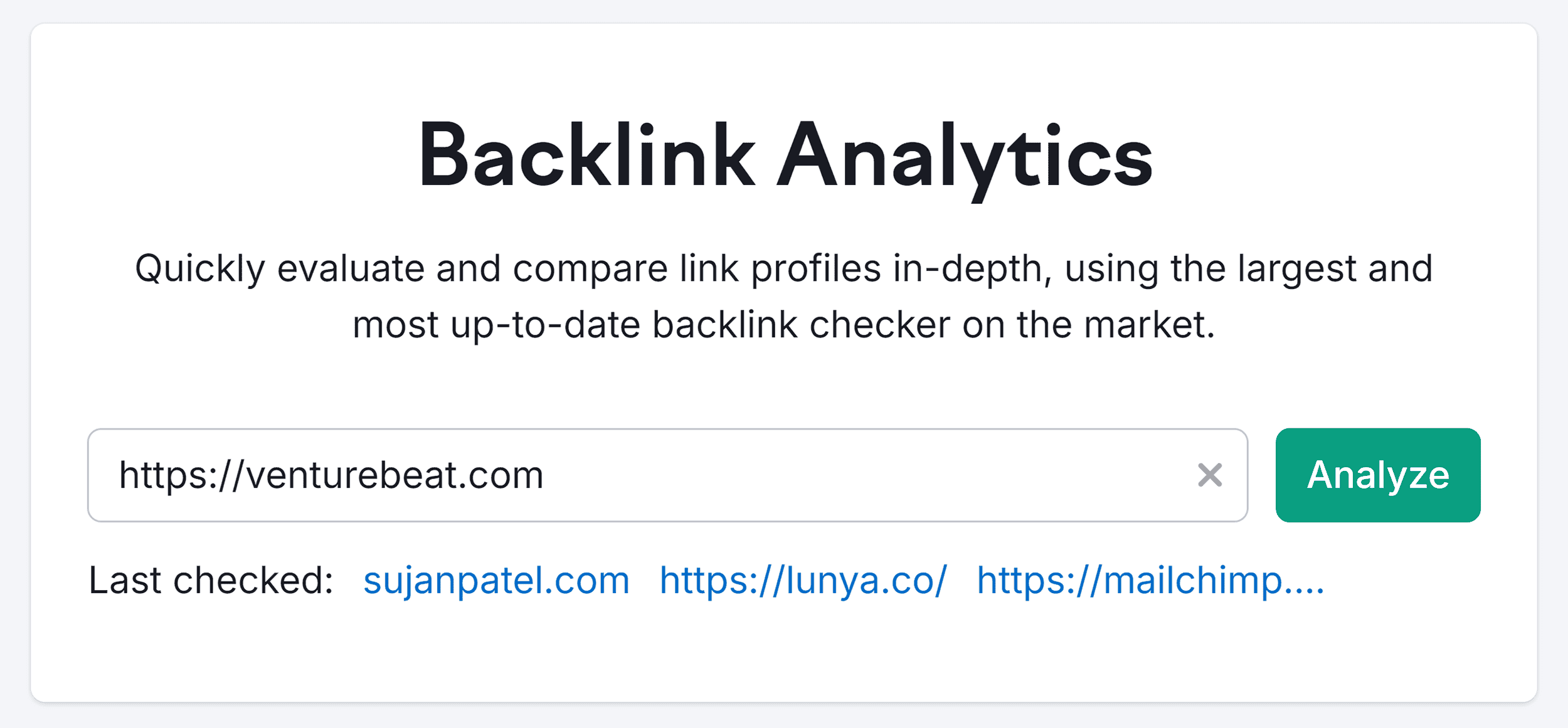 Backlink Analytics – Search – venturebeat.com