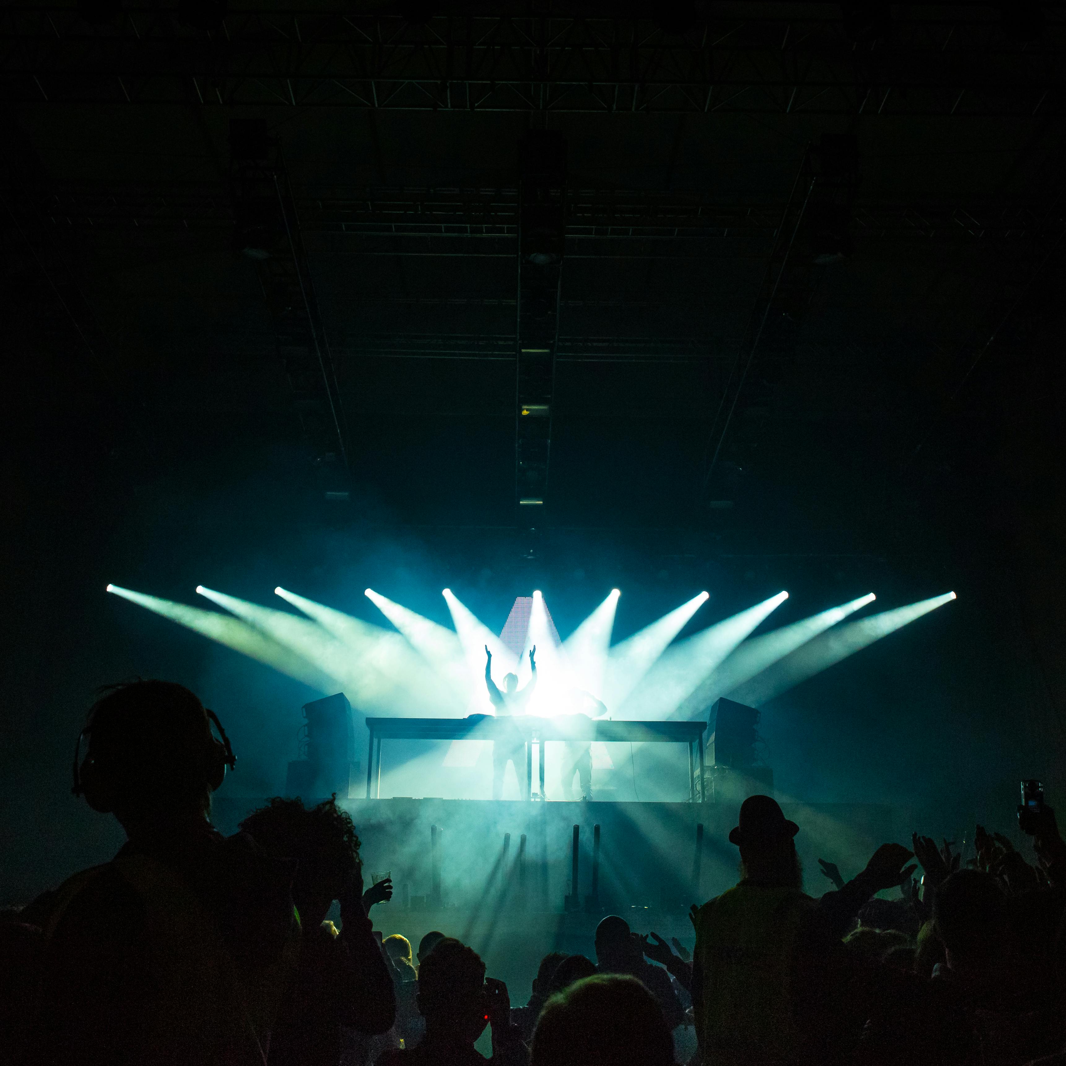 DJ playing in a club