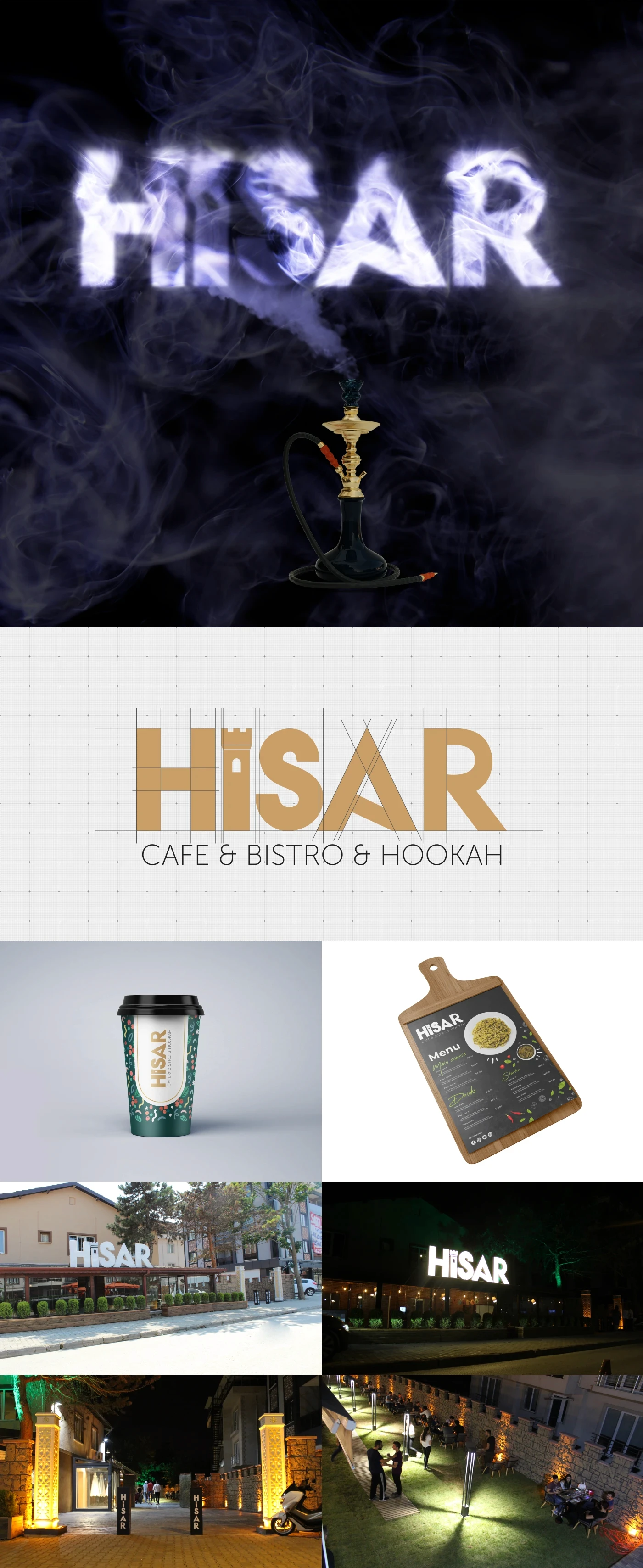 Hisar Cafe & Bistro & Hookah Branding