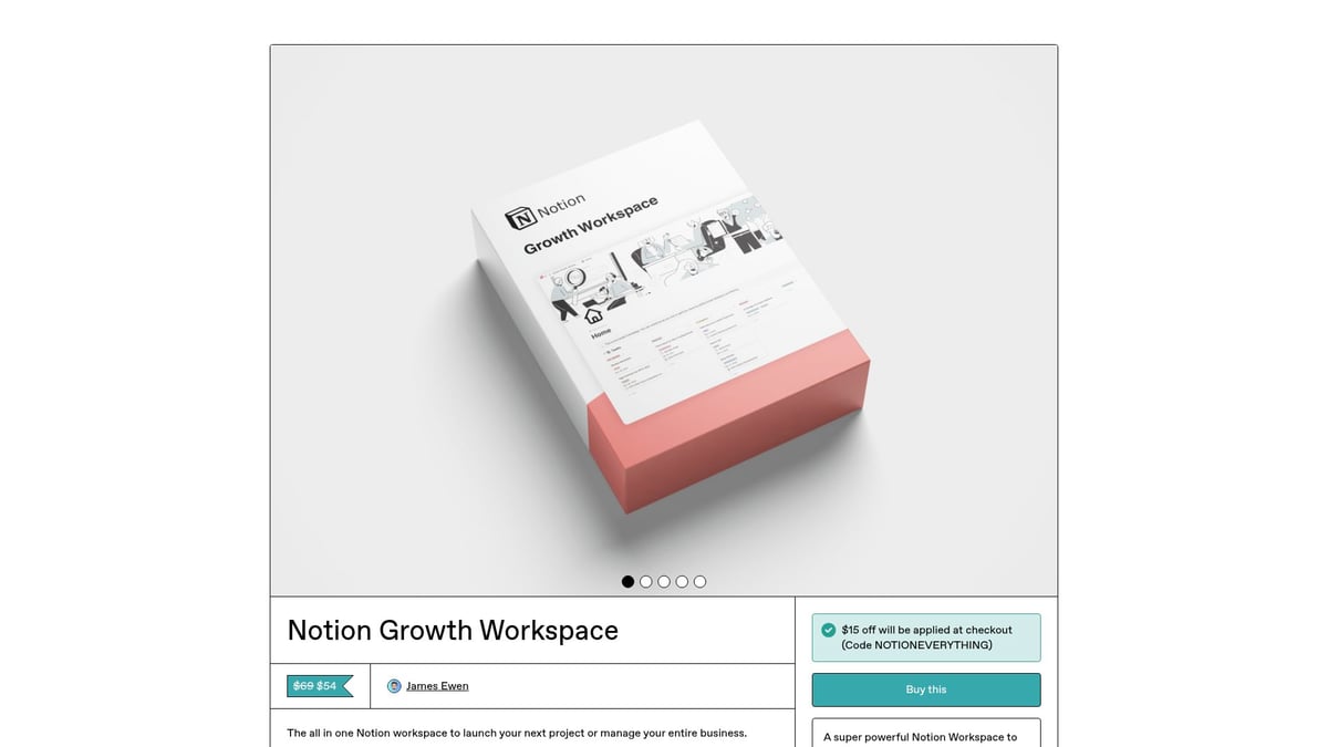 10 Game-Changing Notion Templates for Business in 2025 - Notion Growth Workspace Template
