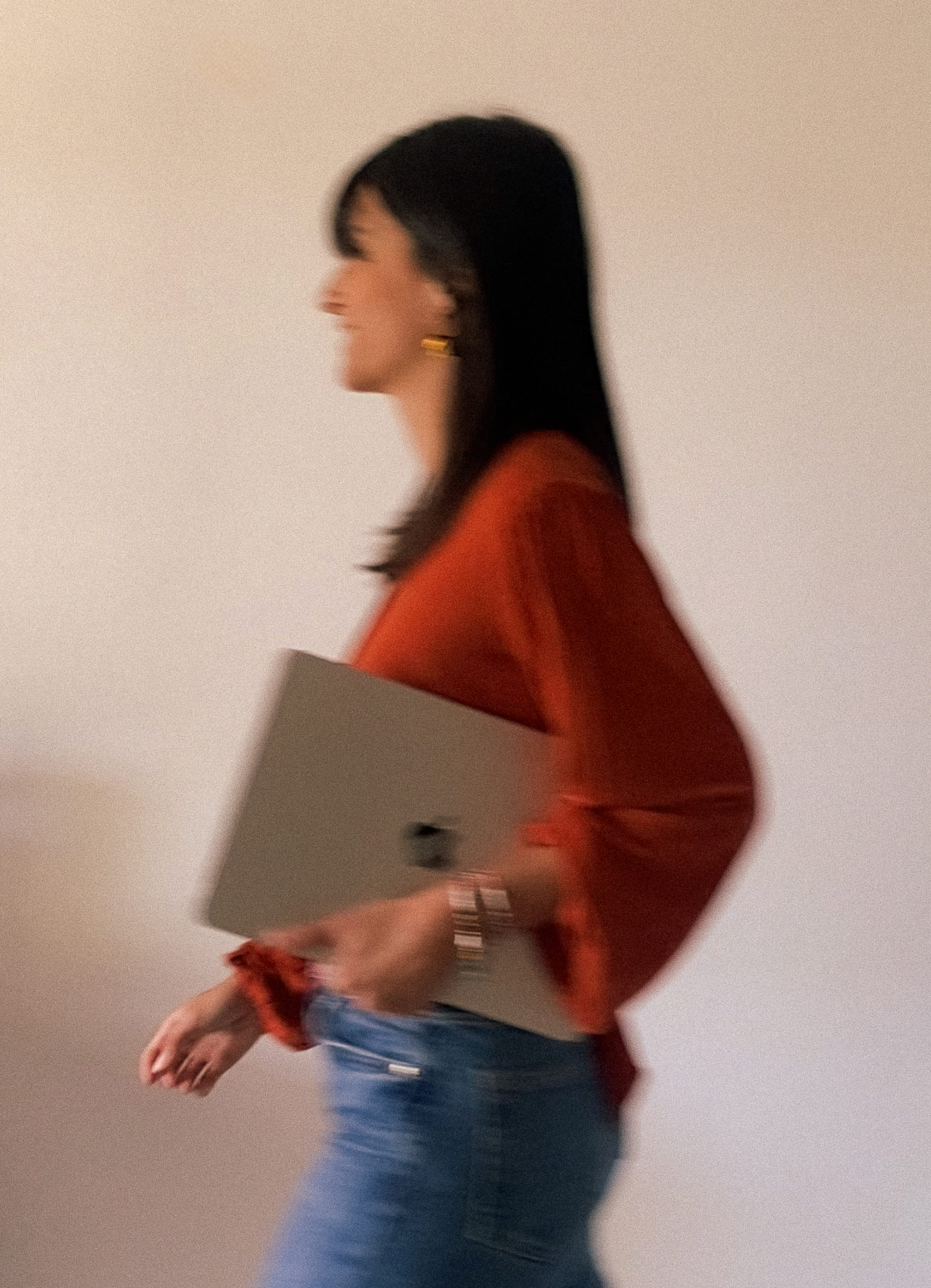 Woman on Stone Stairs