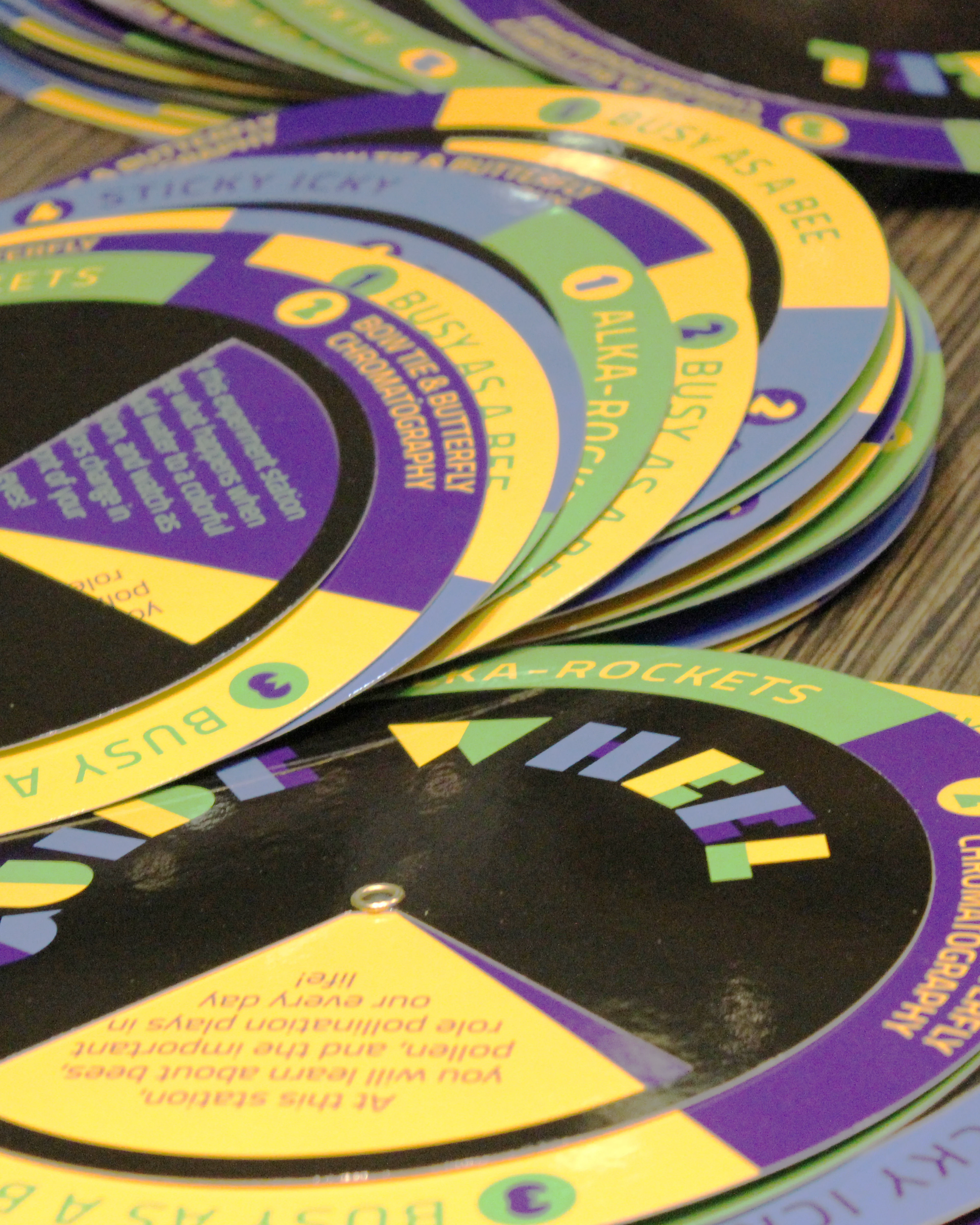 Closeup of event giveaways at Bayer's breakfast symposium during HFA 2016