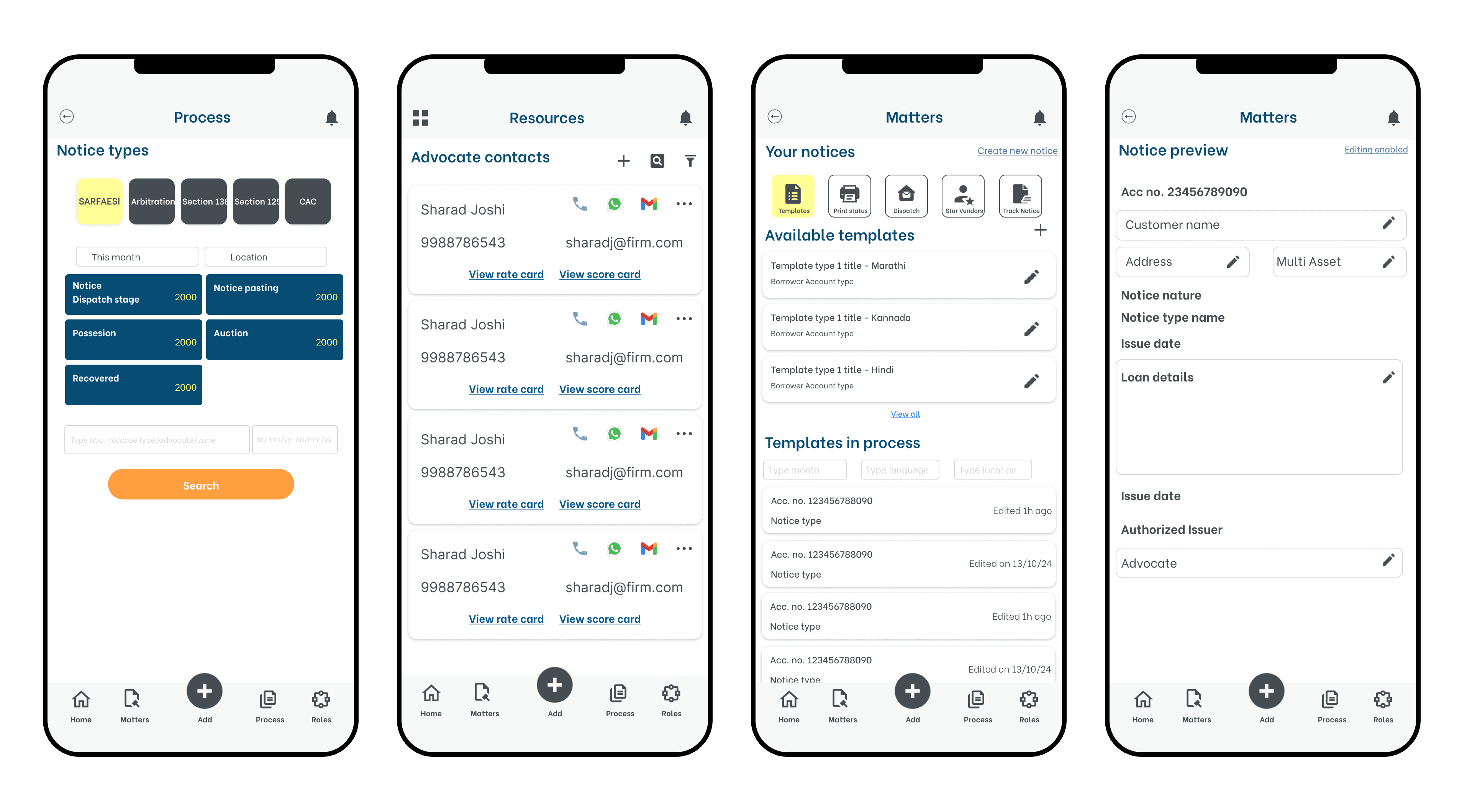 Devices showing Bloomy UI