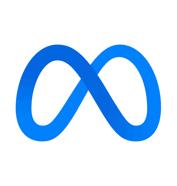Blue infinity logo; Casa Verde Framer template theme.