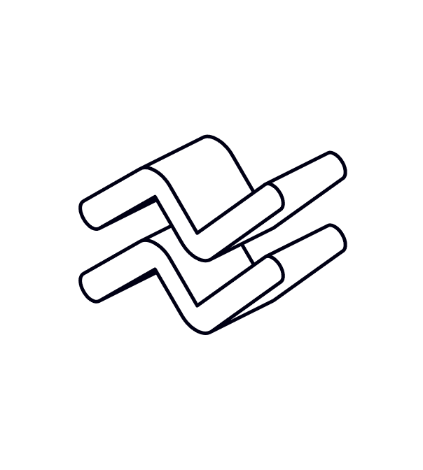 A blue line drawing of a hand on a black background, emphasizing the hand's shape and details.