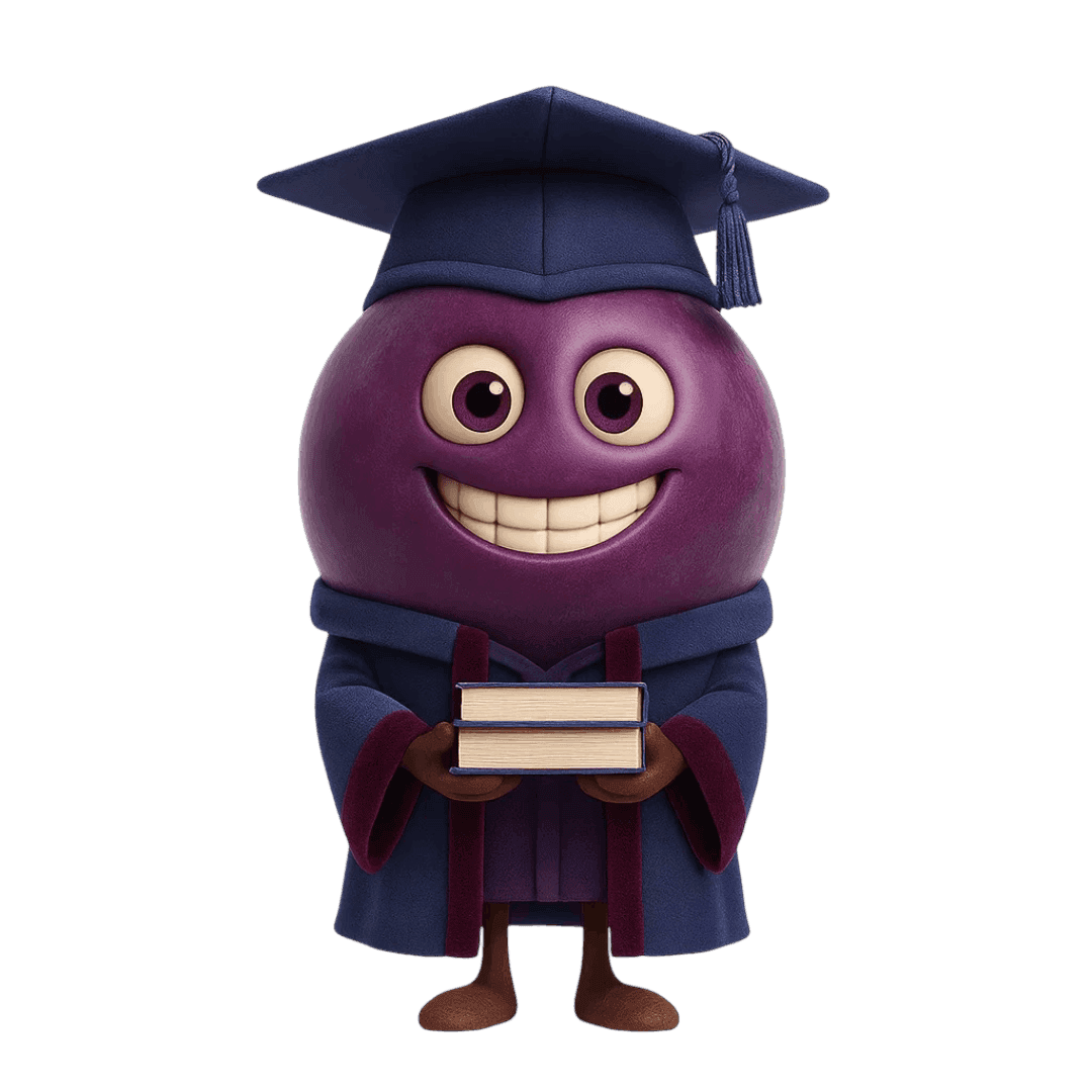 Dunaj grape berry illustration for wine education.