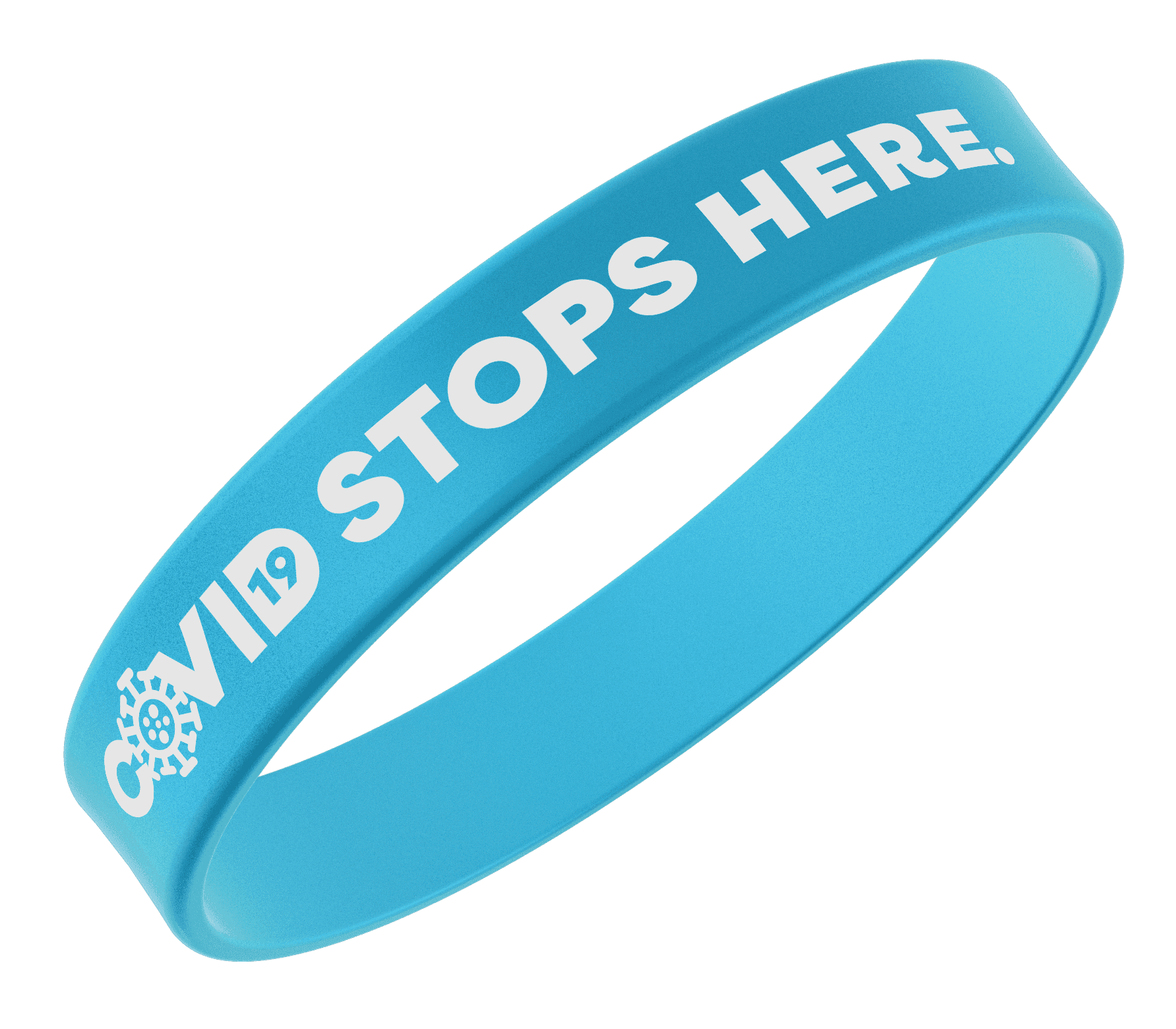 COVID stops here bracelet