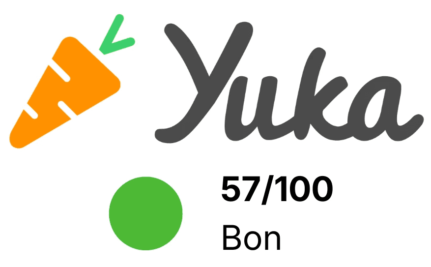 Score Yuka 57/100
