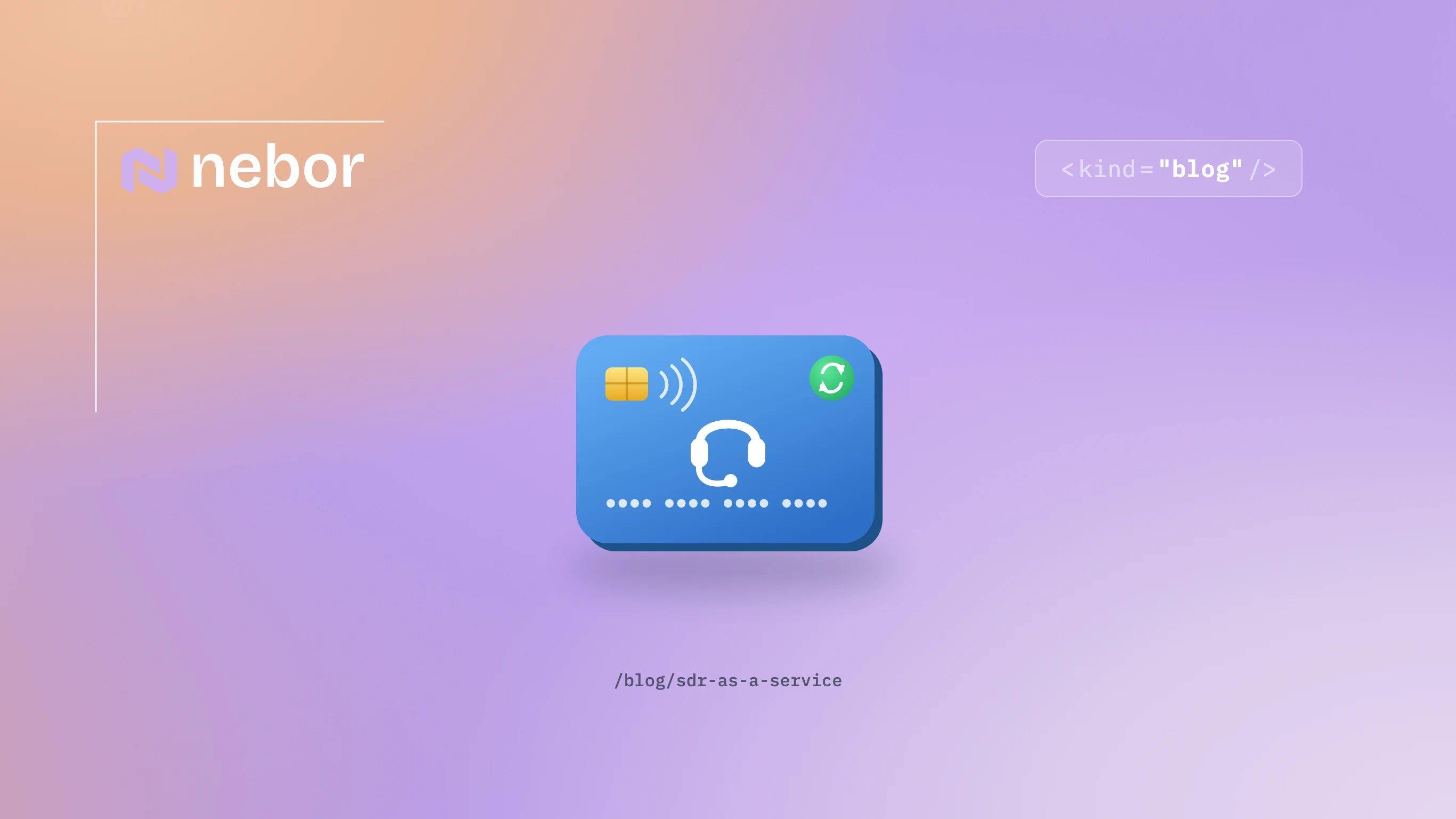 Credit card with a salesperson headset, representing SDR-as-a-service for outbound sales