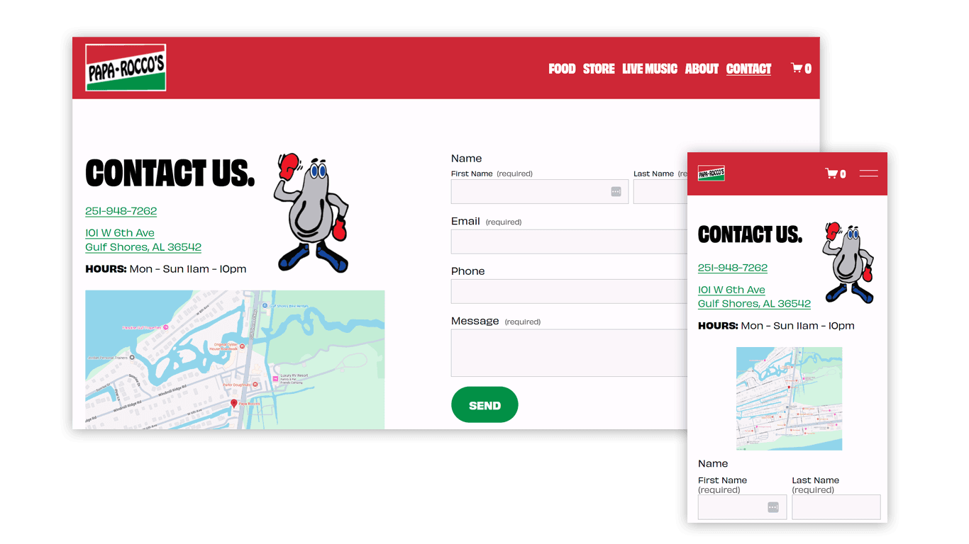 Responsive Website Example
