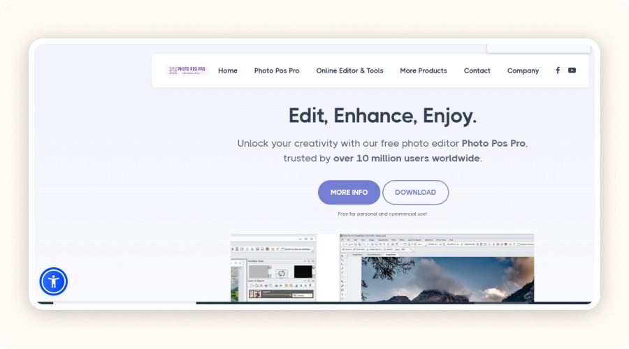 Photo Pos Pro homepage