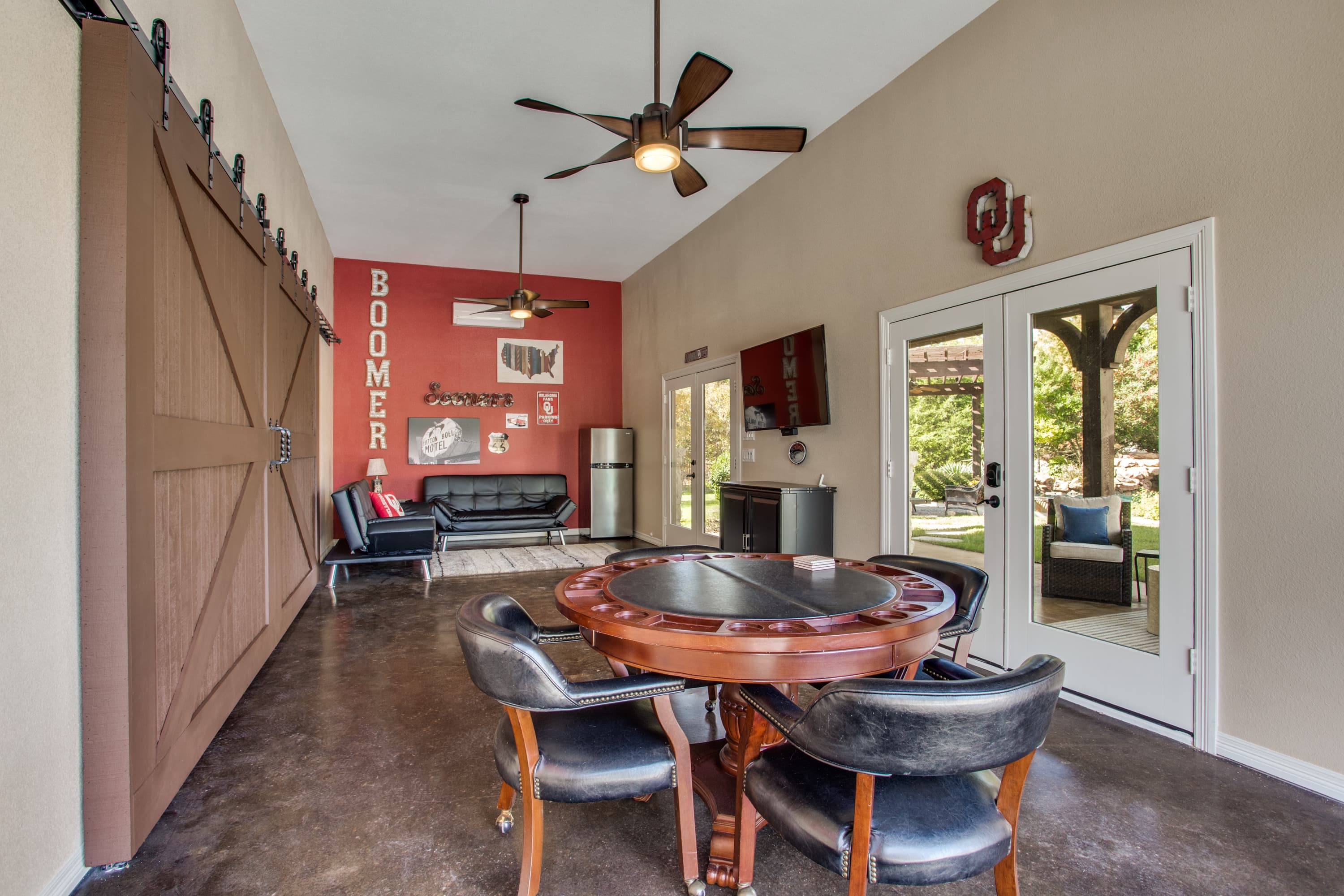 luxury man cave garage construction