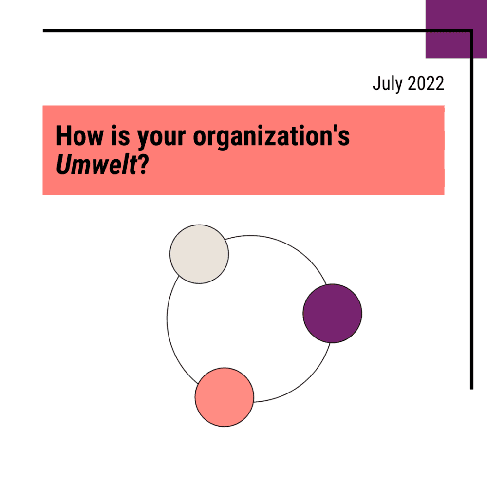 How is your organization UNwelt?