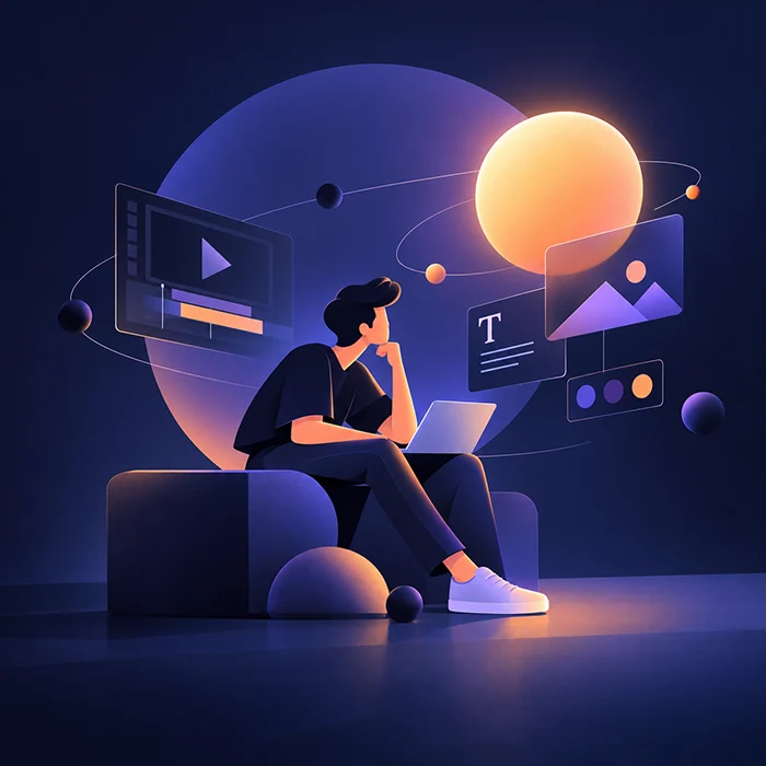 Creative motion graphics and visual storytelling concept at Cinesta