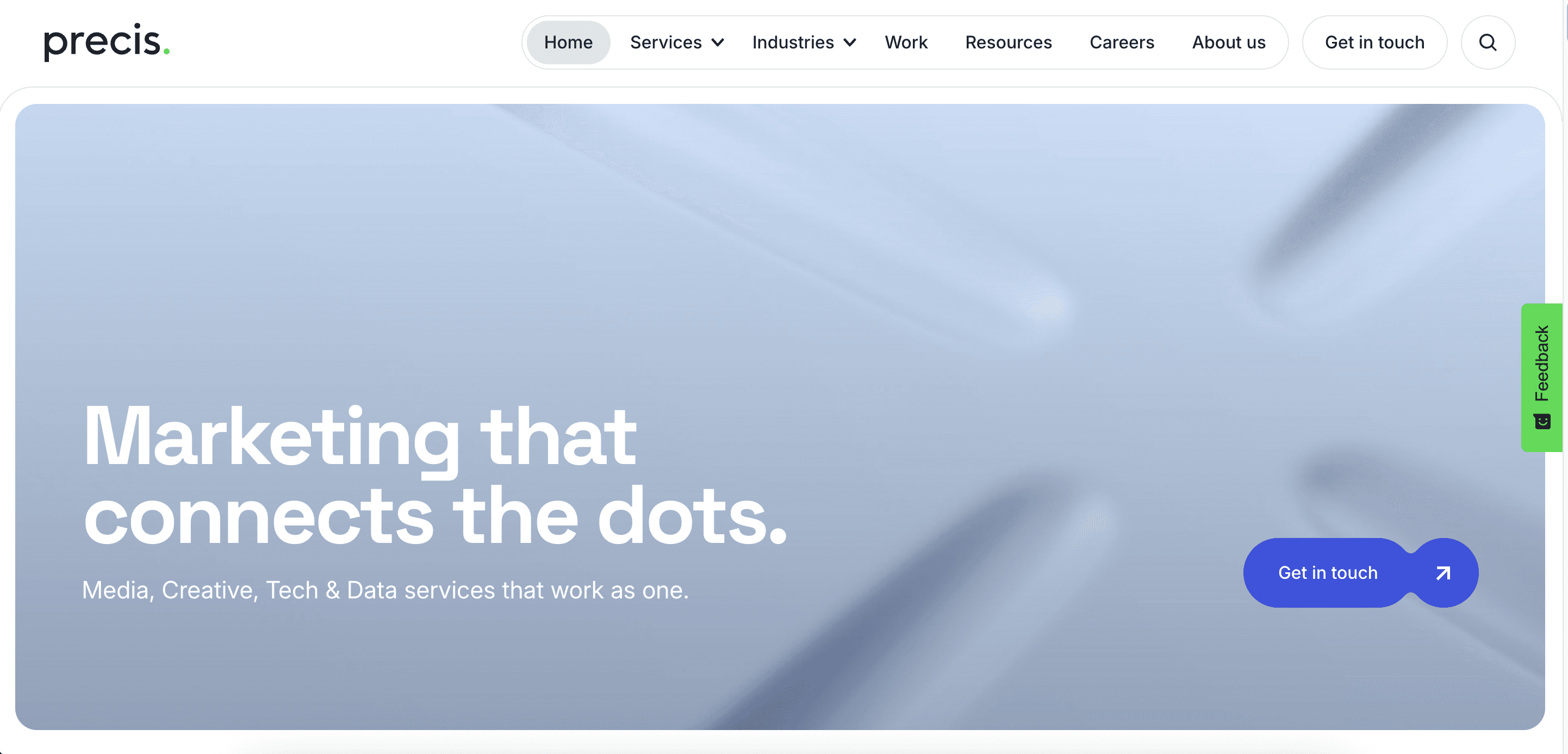 Precis Digital Homepage