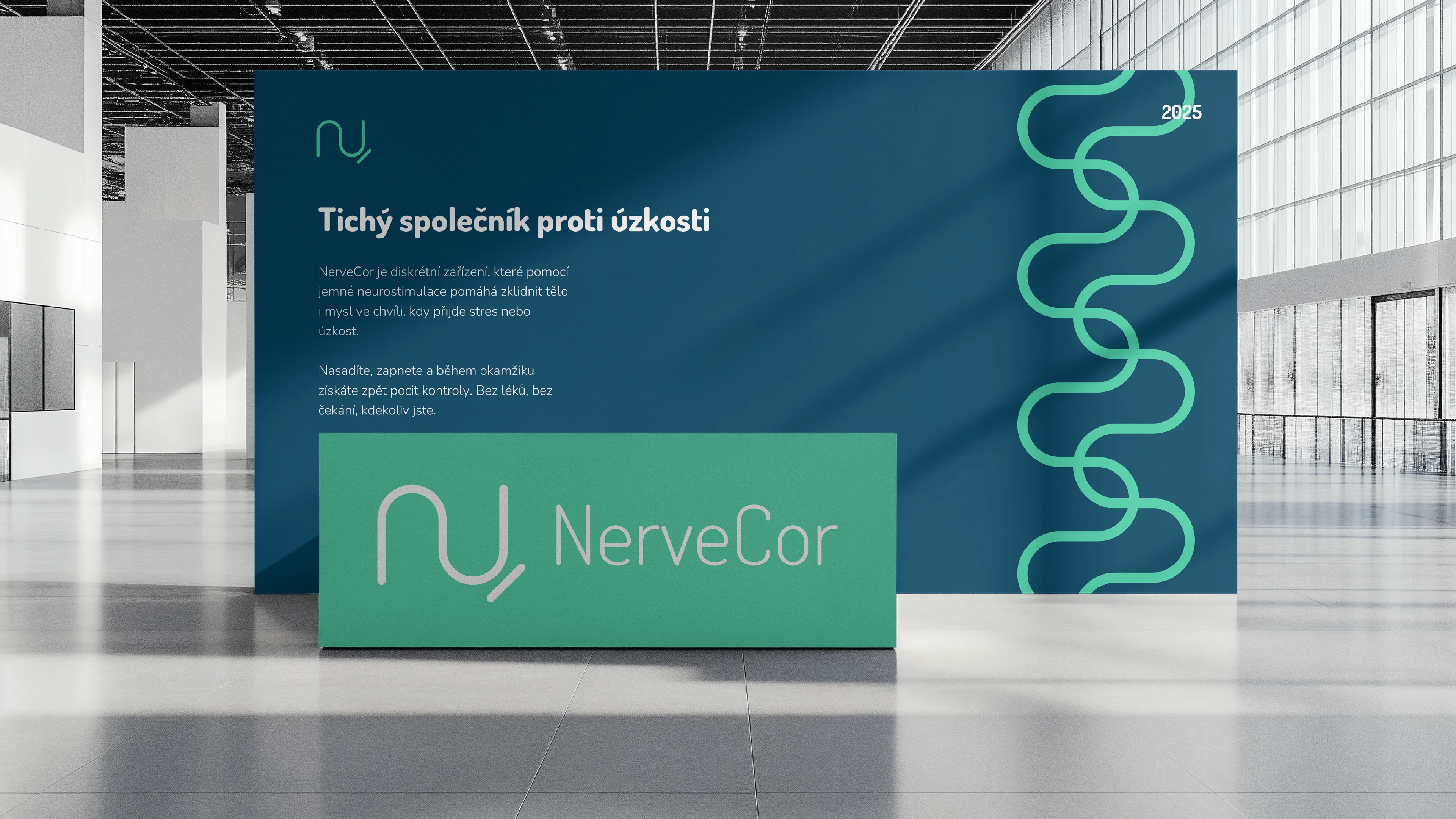 Vizuální identita a rebranding pro NerveCor, health tech startup