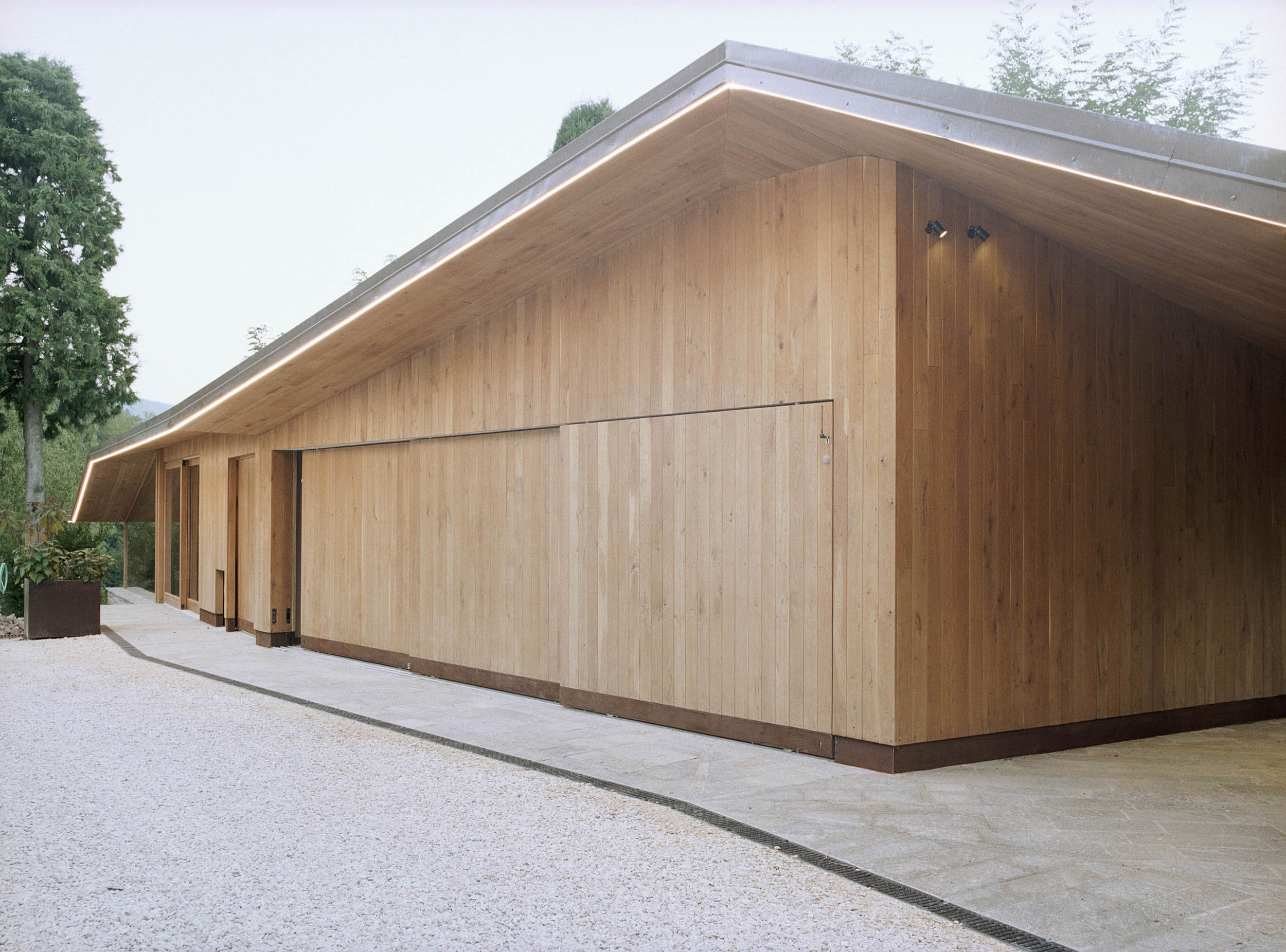 Workshop made of bright wood