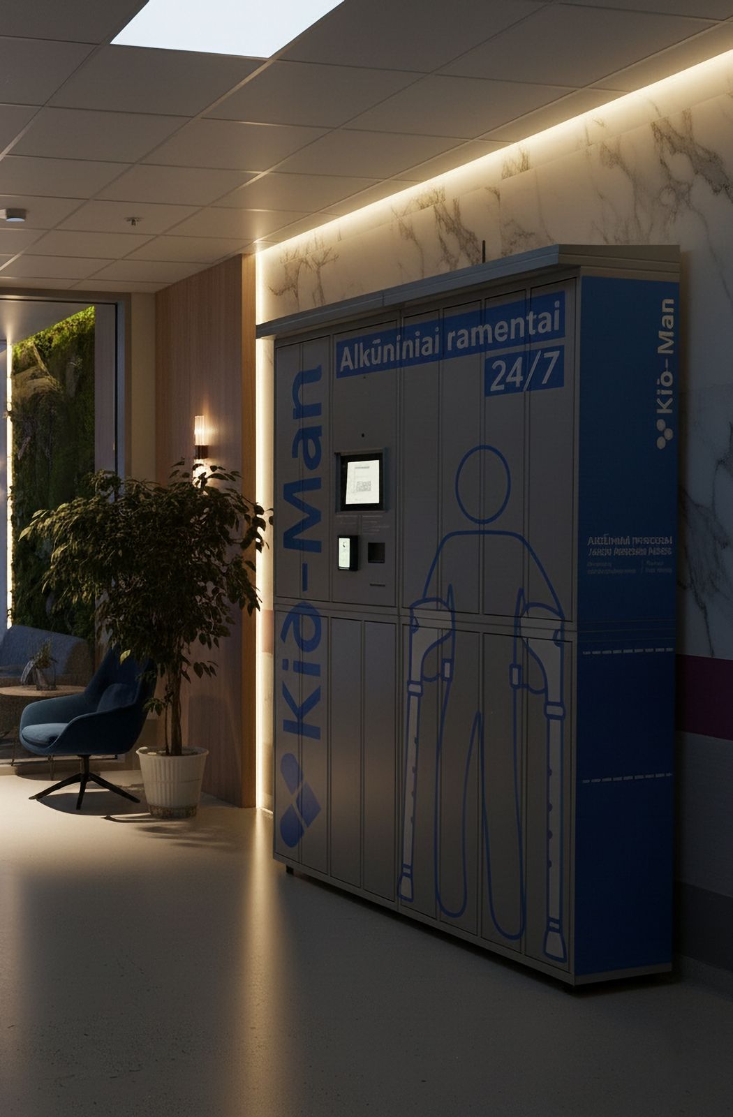 Medical supplies locker for Kid-Man by UAB Kasko Group – secure pediatric equipment storage