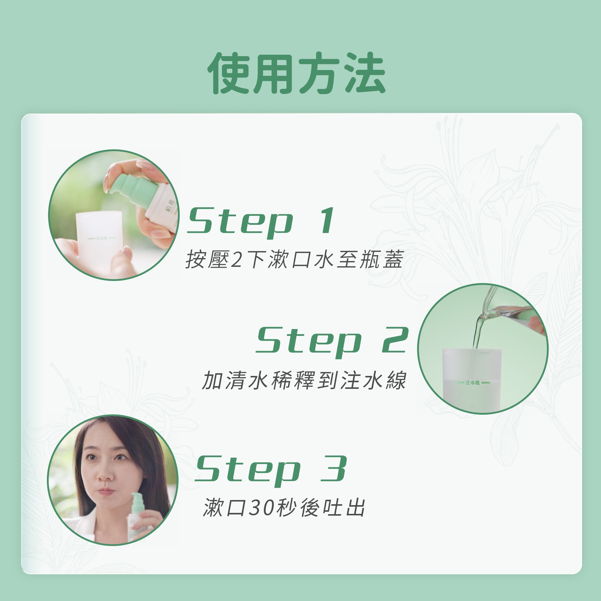 自調型濃縮漱口水