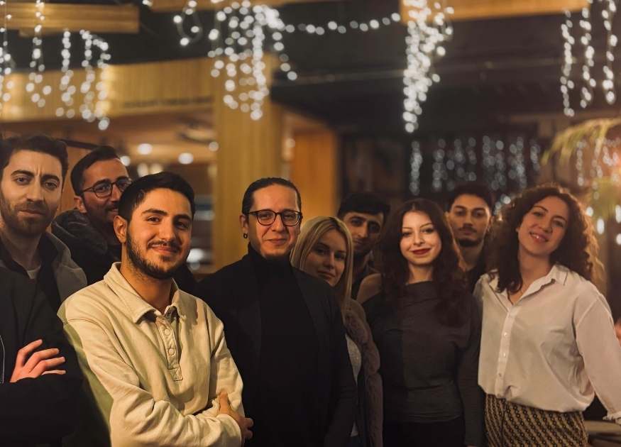 Athlete winning a race