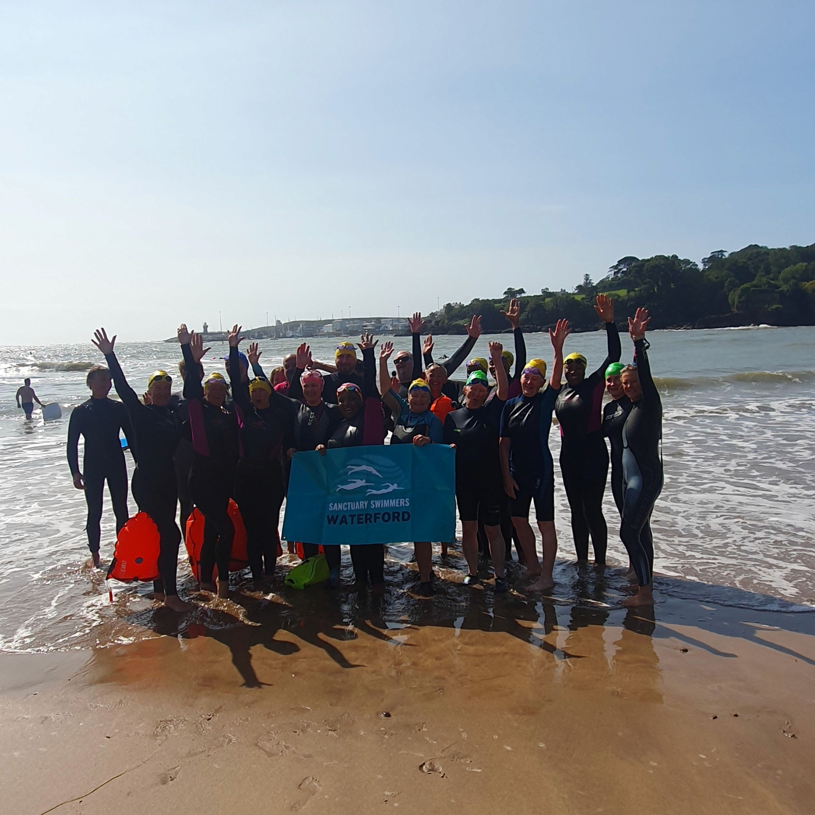 Swim club members in Dunmore East