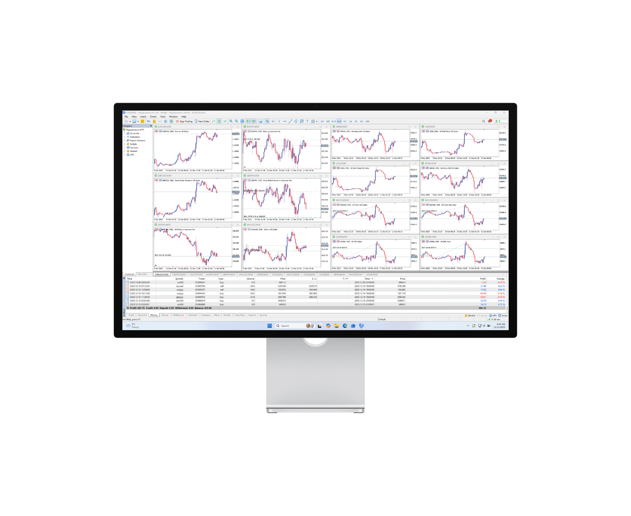 interface of the freight platform