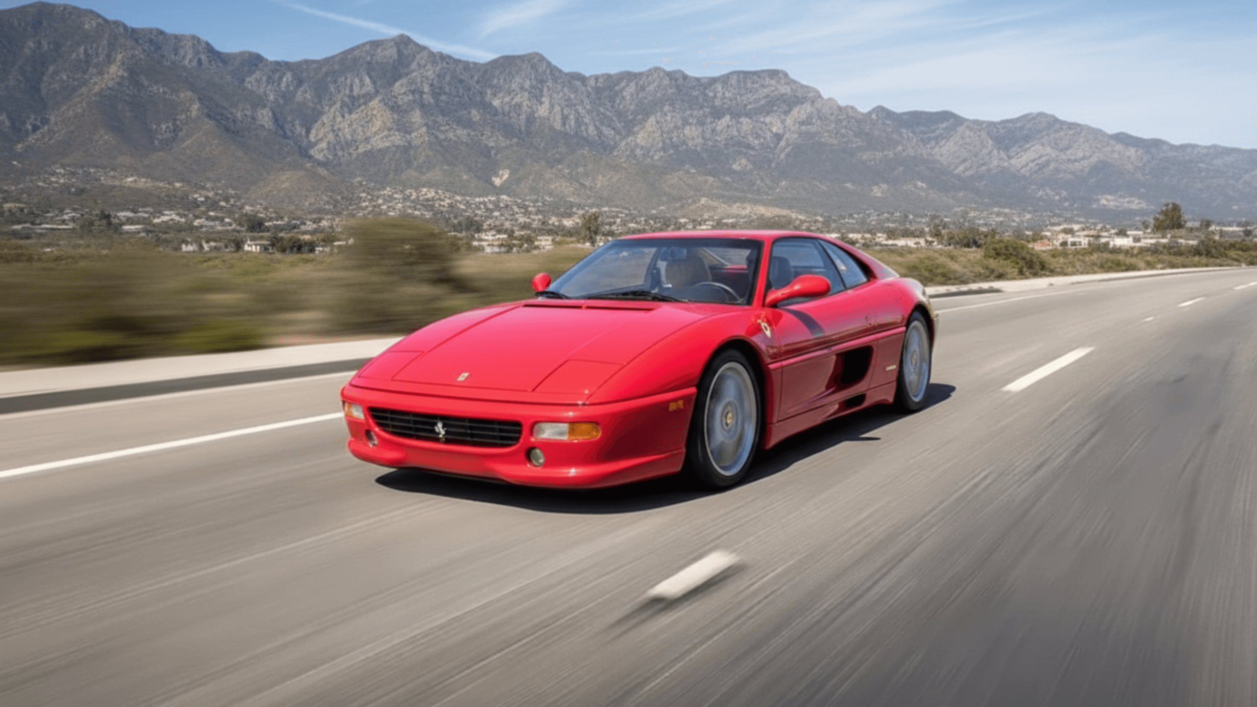 Ferrari F355 Berlinetta or GTS in mountain landscape – expert guide to buying and owning the iconic 1990s Ferrari V8