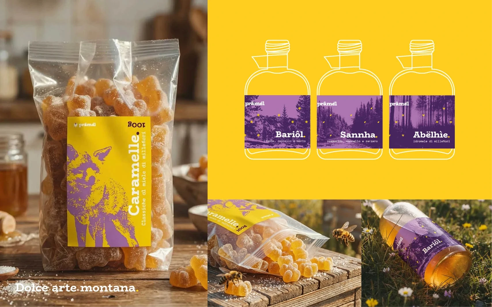 Collage of brand element