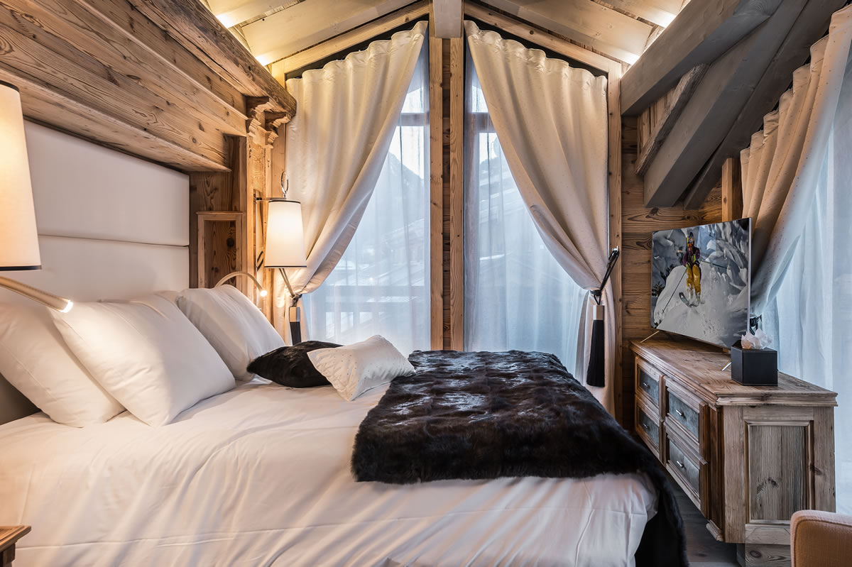 white chalet - bedroom