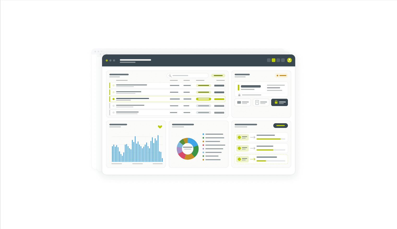 Visual overview of the new sales workspace in FreshPortal