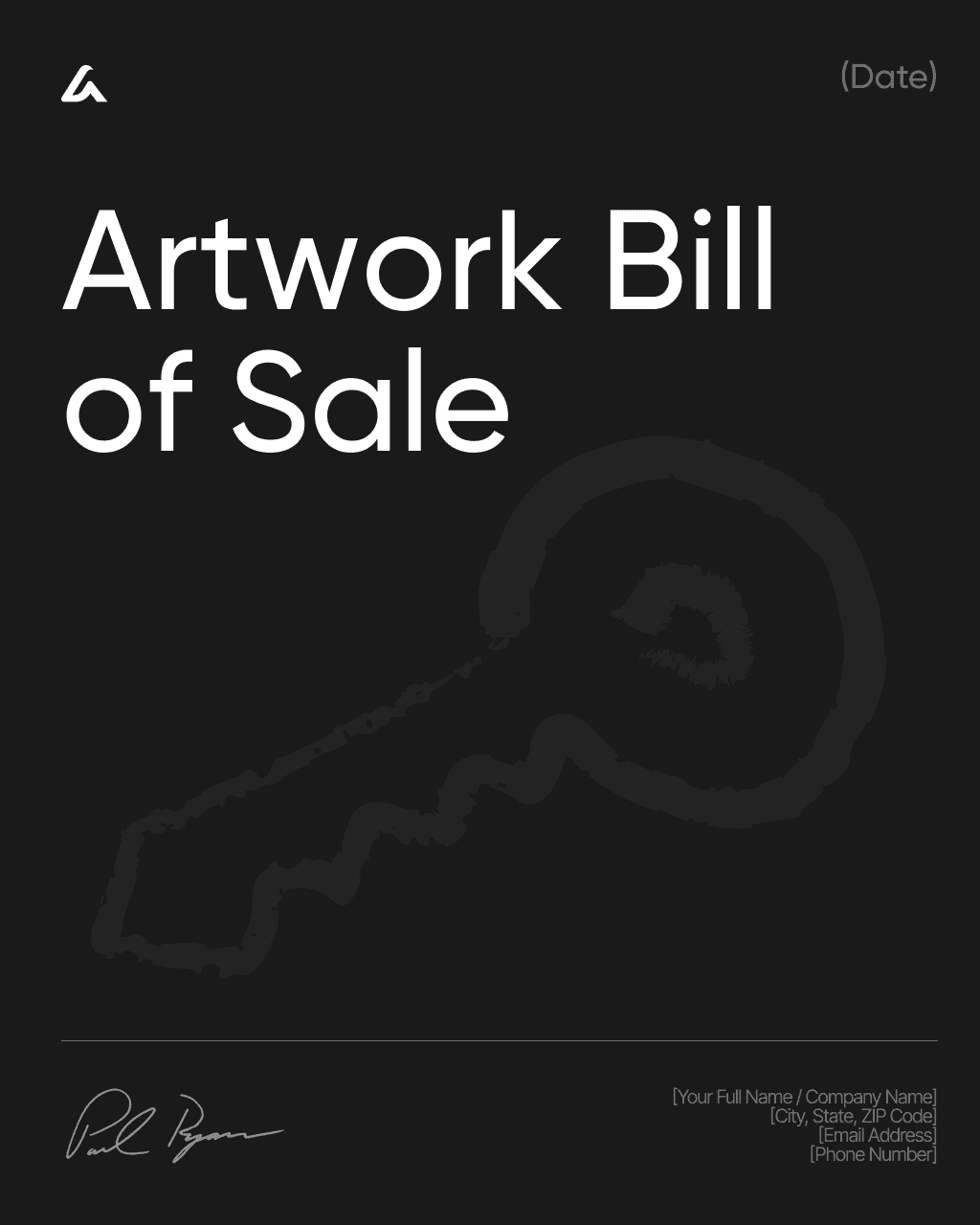 Artwork Bill of Sale