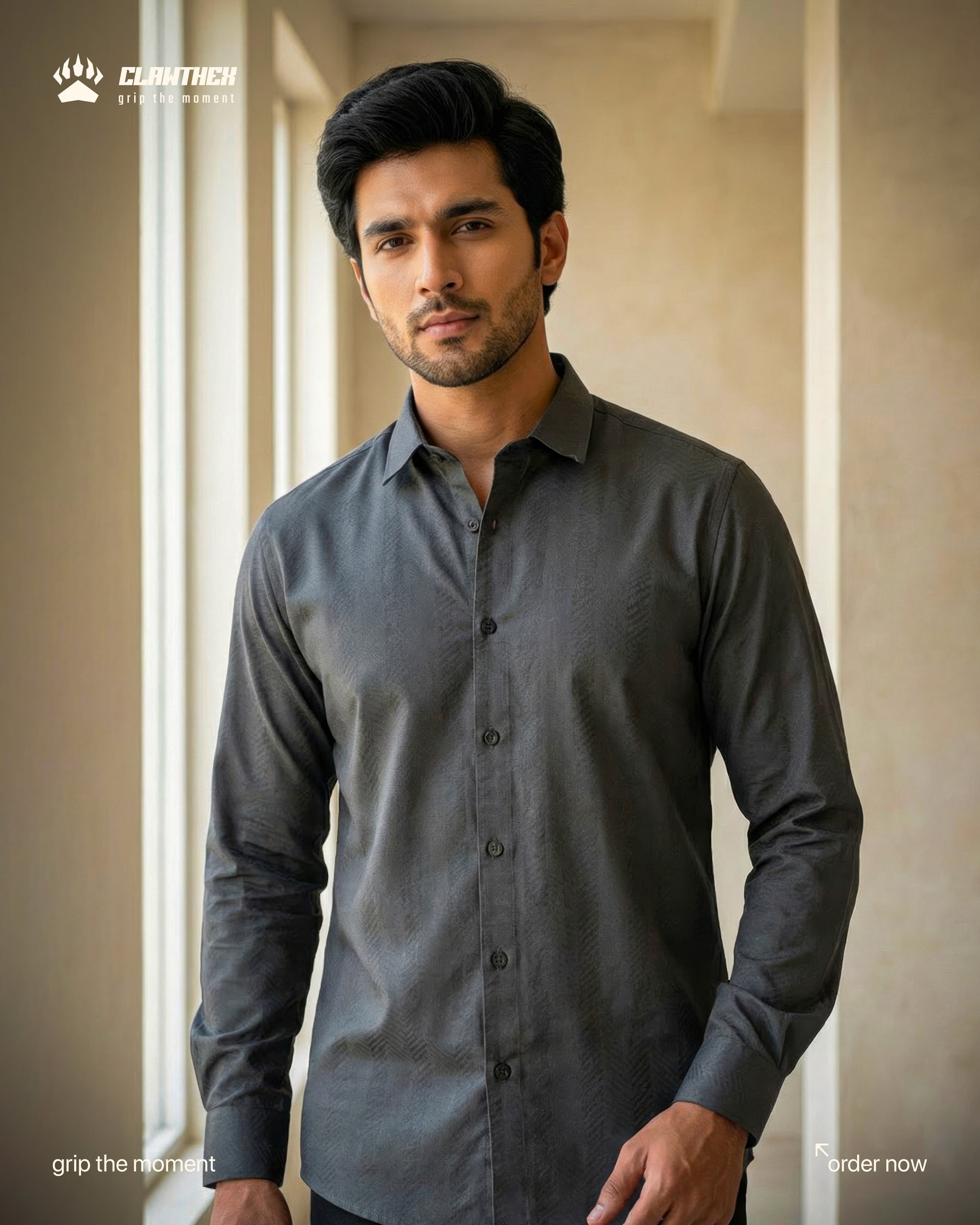 white button up shirt on clothes hanger