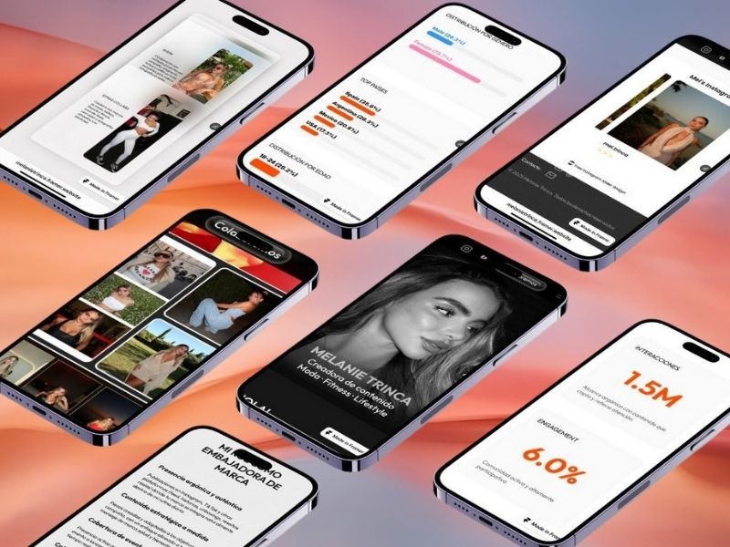 mockup de una laptop y un iphone mostrando el sitio anterior en carrd