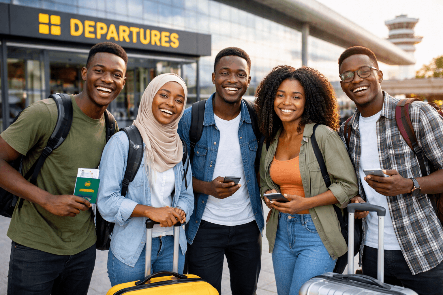 low-angle photography of two men playing beside two women