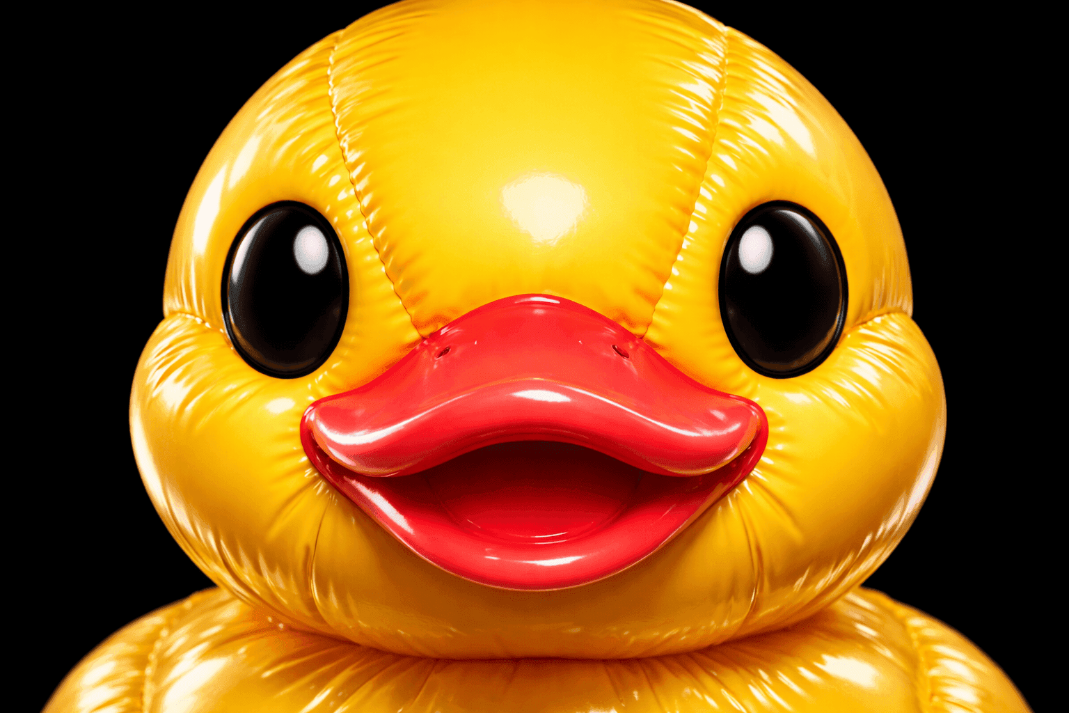 Open Rubber Duck window with poster-style 3D render series.
