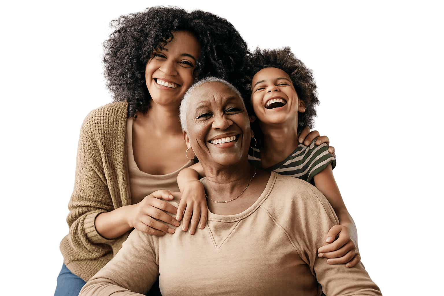 imagem de familia feliz gerações