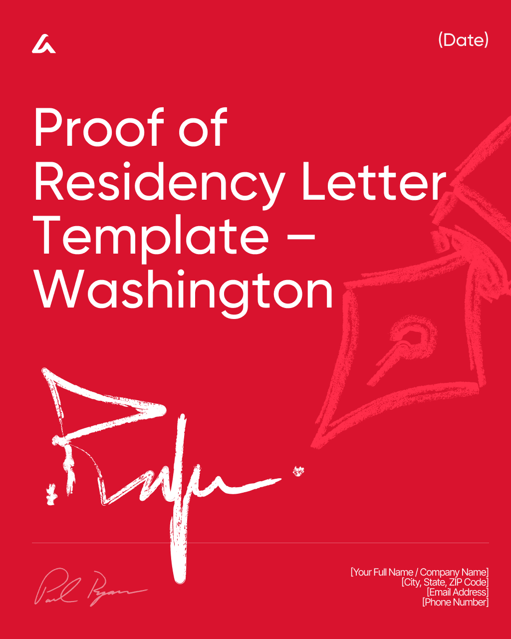 Proof of Residency Letter Template – Washington