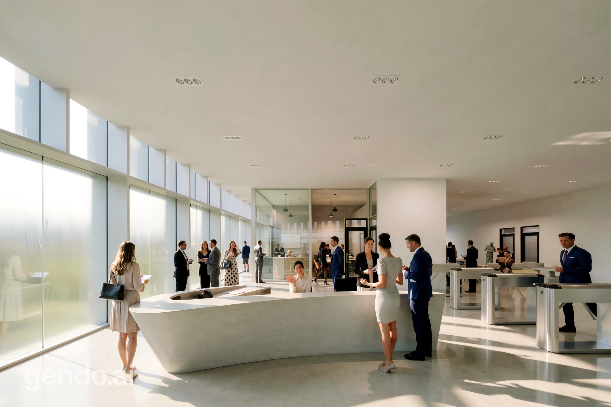 Modern Office Entrance