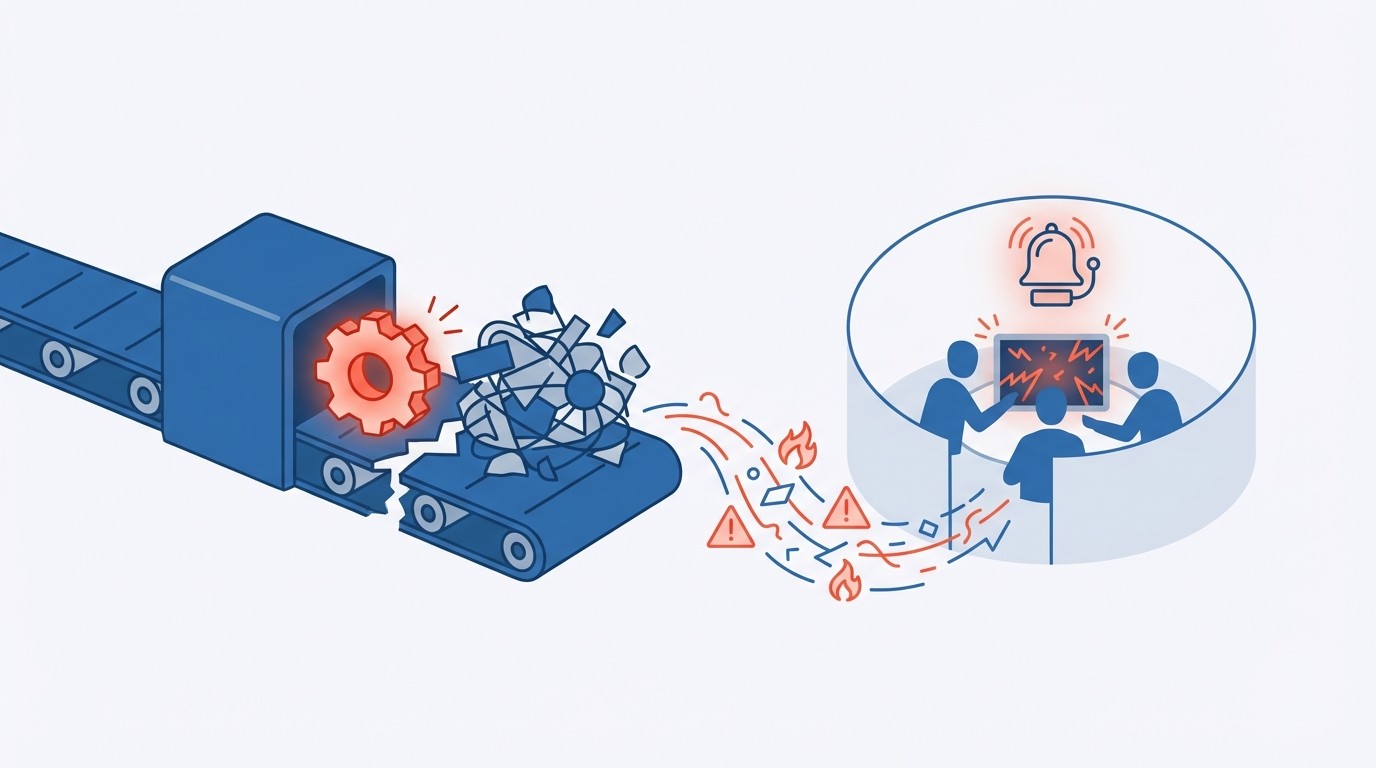 How Broken Exception Handling Patterns Create Fire Drills concept illustration - RadMedia