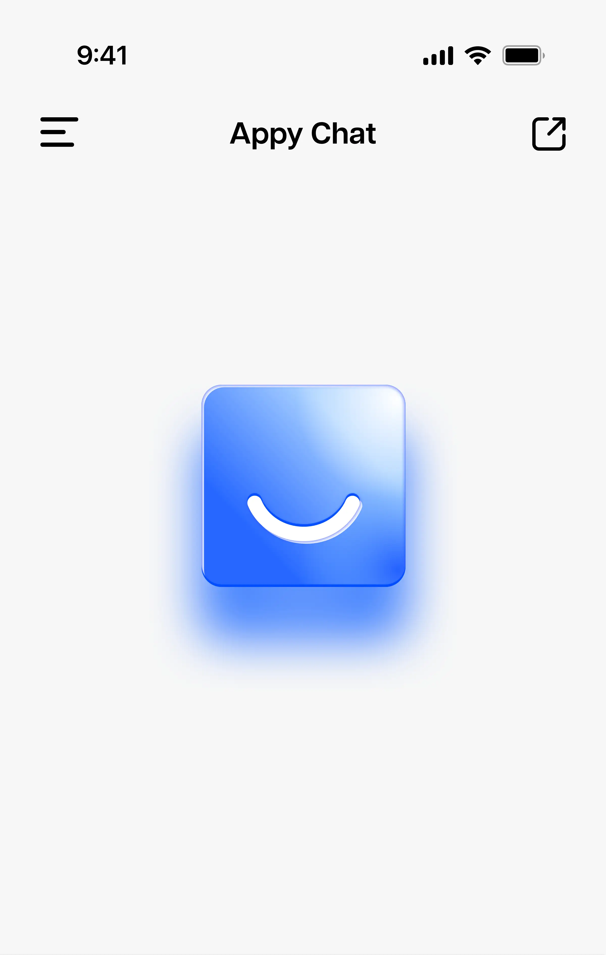 Output area of an AI chat app